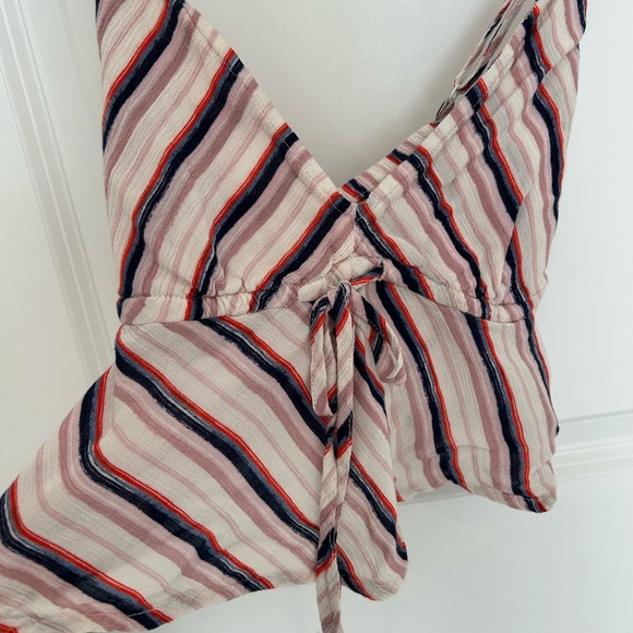 American Eagle Outfitters Striped Crop Top - Picture 2 of 6